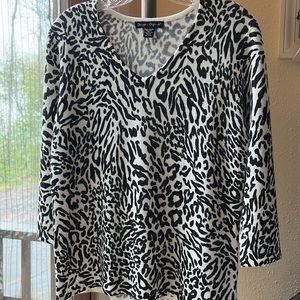 Designer’s Originals Luxelon Animal Print Sweater